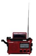 Kaito KA500IP-RED Voyager Solar/Dynamo AM/FM/SW NOAA Weather Radio with Alert and Cell Phone Charger, Red