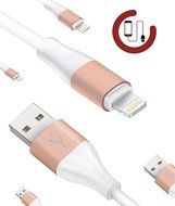 Zeuste Lightning Charging Cable for iOS Devices, 3-Pack (3 Feet, 6 Feet, 10 Feet) - Gold N11
