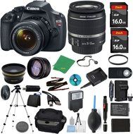Canon Rebel T5 Camera + 18-55mm IS + 2pcs ZeeTech 16GB Memory + Case + Reader + Tripod + Starter Set + Wide Angle...
