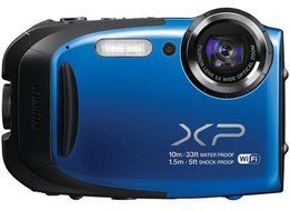 Fujifilm FinePix XP 75/XP70 16.4MP Waterproof Digital Camera with 5X Optical Zoom and 2.7-inch LCD (Blue) N2