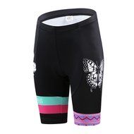 Ophelia Women Short Sleeve Cycling Jersey Pant Set+arm Sleeves(Skull,S) N32
