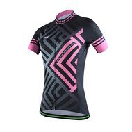 Ophelia Women Short Sleeve Cycling Jersey Pant Set+arm Sleeves(Skull,S) N40