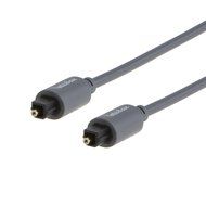 VeLLBox (50Feet) Slim Toslink Optical Digital Audio Cable OD:4.0mm Molded ,Grey N10