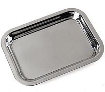 Stainless Steel Square Cookies Pan Baking Sheet Plate Tray 8"x 6"inch K0260-4