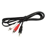 Parts Express 3.5mm Stereo Male To 2 RCA Male Cable 5 feet N4