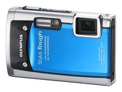 Olympus Stylus Tough 6020 14MP Digital Camera with 5x Wide Angle Zoom and 2.7 inch LCD (Blue) (Old Model)