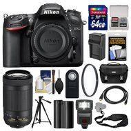 Nikon D7200 Wi-Fi Digital SLR Camera Body with 70-300mm VR AF-P Lens + 64GB Card + Case + Flash + Battery &amp; Charger...