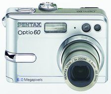 Pentax Optio 60 6MP Digital Camera with 3x Optical Zoom N4
