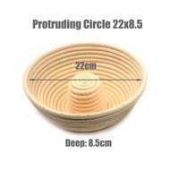 AngelaKerry 1pcs 34x15.5x7cm (1.3x0.6x0.2.8 inch) Banneton Brotform Long-Strip Bread Proofing Basket Handmade N41