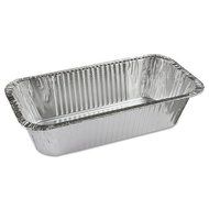 PACY6062XH - Ribbed 1/3-size Aluminum Bread Pans, 1-comp, 8 2/5w X 5 9/10d X 3h