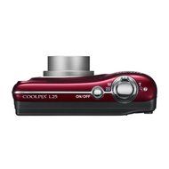 Nikon COOLPIX L25 Compact Digital Camera - Red (10.1MP, 5x Optical Zoom) 3 inch LCD N2