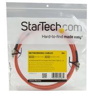 StarTech.com 1m Multimode 50/125 Duplex Fiber Patch Cable LC - ST / 50 Micron Fiber Optic Cable LC to ST N25