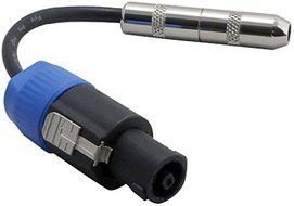 Pyle-Pro PCBL41 12 Gauge Compatible With Speakon Connector Male To 1/4'' Female Cable Adapter