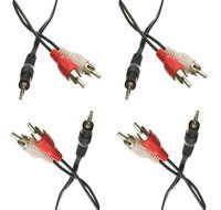 C&amp;E 3.5mm Stereo Male to Dual RCA Male (Right and Left) Audio Cable, 6 Foot N8