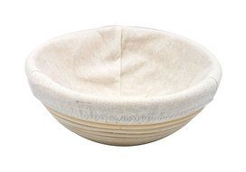 Boseen Round Banneton Bread Dough Proofing Rising Rattan Basket &amp; Liner( 8.6 inches) N4