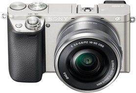 Sony A6000 Interchangeable Lens Digital Camera - Silver (24.3MP, SELP1650 Lens) N5