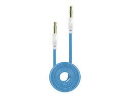 3.4 FT Audio Cable for Apple and Android Smartphones/Tablets/MP3 Players &ndash; Tangle Free Flat Wire - 3.5mm Gold... N5