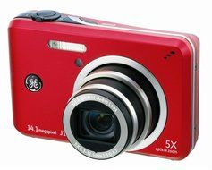 GE J1455 14MP Digital Camera with 5X Optical Zoom and 3.0-Inch LCD with Auto Brightness (Silver) N6
