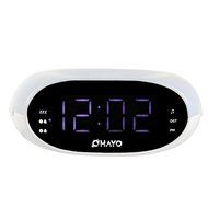 TIVDIO RT-4500 Digital Dual Alarm Clock with FM Radio Sleep Timer LED Display Snooze Night Light(White) N7