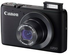 PSS200 5 times zoom (Black) F value of 2.0 wide-angle 24mm optical digital camera Canon PowerShot S200 (BK) -... N3
