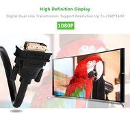 Ugreen DVI-D 24+1 Dual Link Male to Male Digital Video Cable Gold Plated with Ferrite Core Support 2560x1600 for... N6