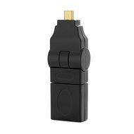 Aurum Cables Right Angle L Shape HDMI Male to HDMI Female Adapters - Black - Pack of 5 + 3 Cable Ties N16