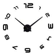 Home decorations quartz modern wall clock clocks watch horloge 3d diy acrylic mirror stickers
