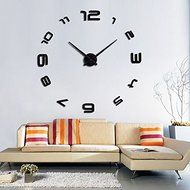 Home decorations quartz modern wall clock clocks watch horloge 3d diy acrylic mirror stickers N2