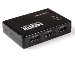 HDMI Switcher V1.3, Aibesser Intelligent 3 Input 1 Output HDMI Swither 3 Port Switch with IR remote for DVD,STB... N13