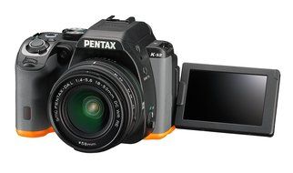 Pentax K-S2 20MP Wi-Fi Enabled Weatherized SLR with 50-200mm Lens Kit (Black/Orange) N5