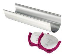 Paderno World Cuisine A4982312 Stainless Steel Yule Log Mold with Removable Sides, Gray