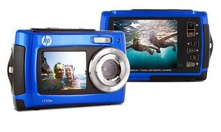 HP C150W Waterproof Camera - Blue (8MP) 2.7 inch LCD N6