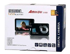 Amikov 800-Fe 12 Mega Pixel 2.7" Tft Lcd Hd Digital Camera With 8X Digital Zoom, Smile Capture (Red) Produced... N5
