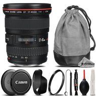 Canon EF 17-40mm f/4L USM Lens + UV Filter + Lens Cap Holder + Cleaning Brush + Air Cleaner + Cleaning Kit - International...