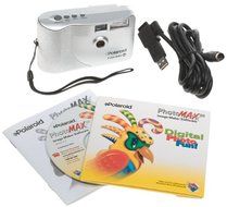Polaroid PhotoMAX FUN! Flash 640 SE - Digital camera - compact - 0.35 Mpix - silver
