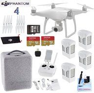DJI Phantom 4 Pro Bundle Package - Includes 4 Intellegent In Flight Batteries + 2 64GB Micro SD Memory Card