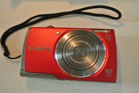Canon PowerShot A3500 IS 16MP Digital Camera with 5x Optical Image Stabilized Zoom, 3.0-Inch LCD (Red) N4