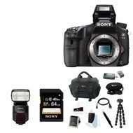 Sony Alpha a77II DSLR Camera, Sony HVLF60M Flash for Alpha Cameras, Sony 64GB Class 10 UHS-1 SDXC Memory Card... N2
