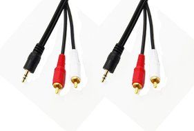 C&amp;E 3.5mm Stereo Male to Dual RCA Male (Right and Left) Audio Cable, 6 Foot N10