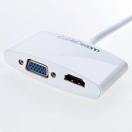 Mini DP to HDMI VGA Adapter,CableDeconn Multi-Function Mini DisplayPort (Compatible Thunderbolt) to HDMI VGA Converter... N7