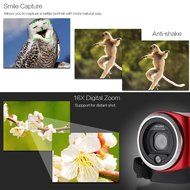 Andoer HDV-107 Digital Video Camcorder Camera HD 720P 16MP DVR 2.7'' TFT LCD Screen 16x ZOOM N12
