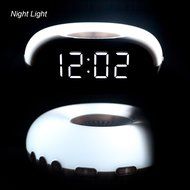 TIVDIO RT-4500 Digital Dual Alarm Clock with FM Radio Sleep Timer LED Display Snooze Night Light(White) N9
