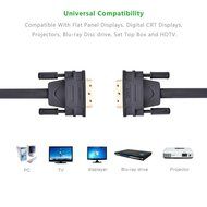 Ugreen DVI-D 24+1 Dual Link Male to Male Digital Video Cable Gold Plated with Ferrite Core Support 2560x1600 for... N8