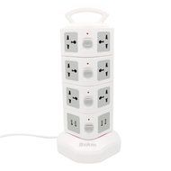 USB Power Strip, Bukm 14-Outlet Surge Protector, 4-Port USB Travel Charger Charging Station with 6.5 Feet Cord... N15