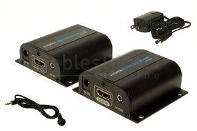 Cables Direct Online 60m / 190ft 1080P HD HDMI Network Extender Over Single Cat6 /6a /7 Ethernet Cable with IR... N8