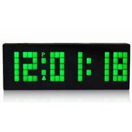 Digital Large Big Number Jumbo LED snooze wall desk Alarm clock count down timer with calendar -Green Light N2