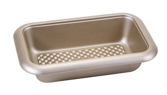 Art and Cook Non-Stick Carbon Steel Loaf Pan, 11" x 6.5", Champagne