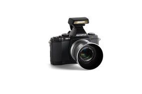 Olympus OM-D E-M5 Mirrorless Digital Camera with M. Zuiko 45mm f/1.8 Lens and FL-LM2 Flash Premium Edition Bundle... N2