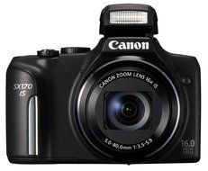 Canon PowerShot SX170 digital camera wide angle 28mm optical 16x zoom PSSX170IS - International Version (No Warranty) N4