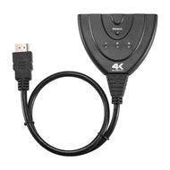 HDMI Switcher V1.3, Aibesser Intelligent 3 Input 1 Output HDMI Swither 3 Port Switch with IR remote for DVD,STB... N28